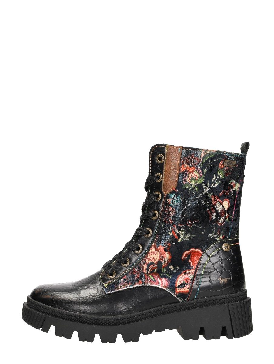 Mustang - Veterschoenen Hoog – zwart
