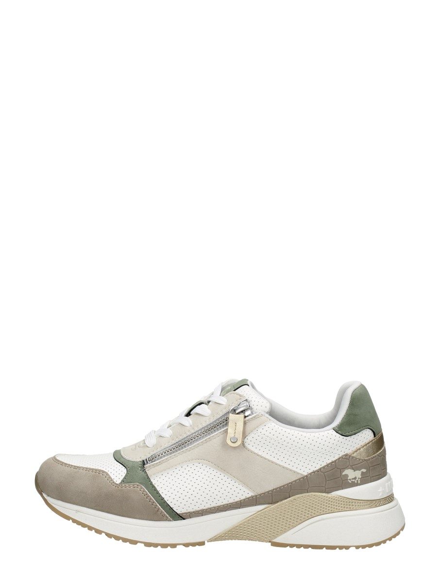 Mustang - Veterschoenen Laag – beige