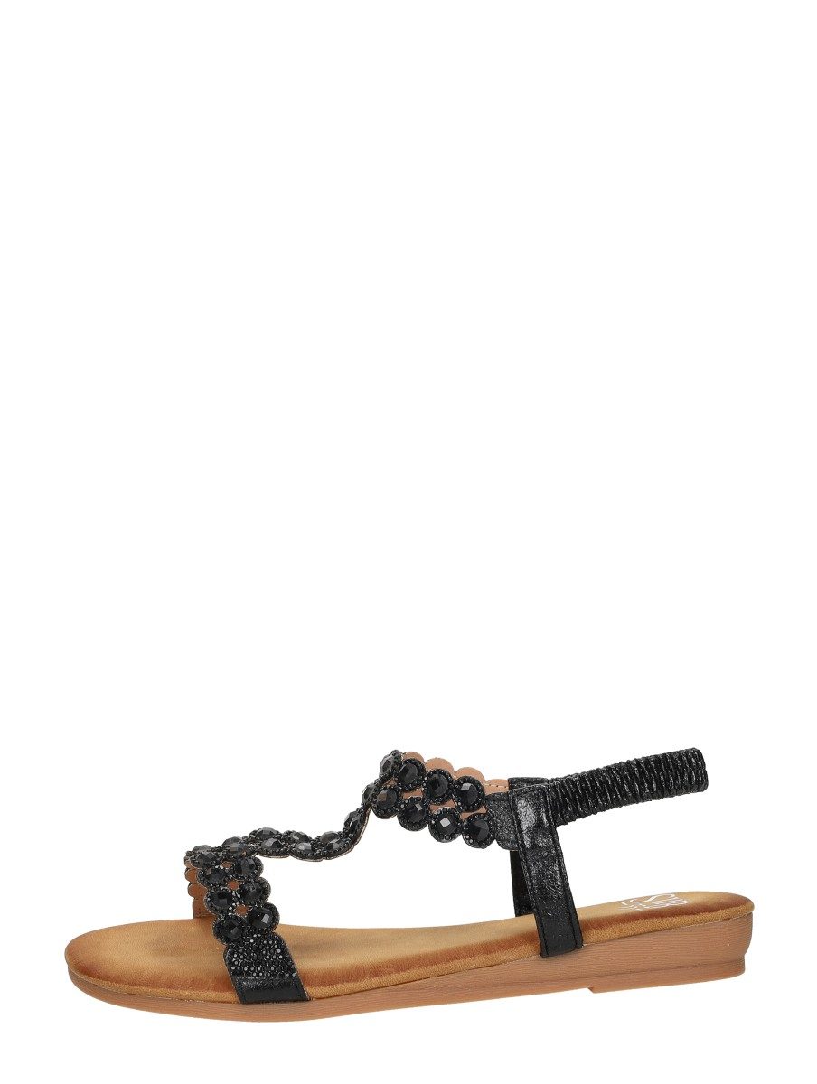 Sub55 - Sandalen Plat – zwart