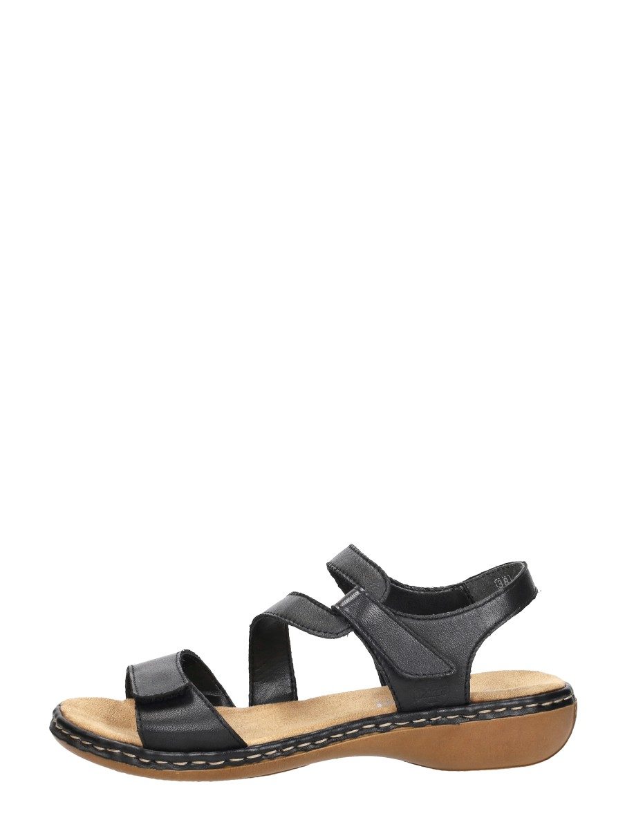 Rieker - Dames Sandalen – zwart