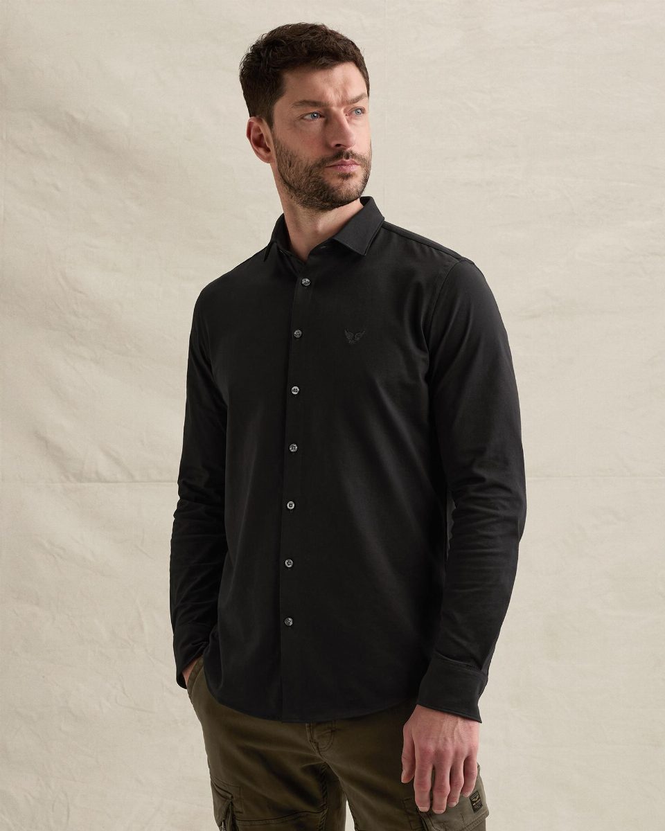 Overhemd van 100% katoen – black