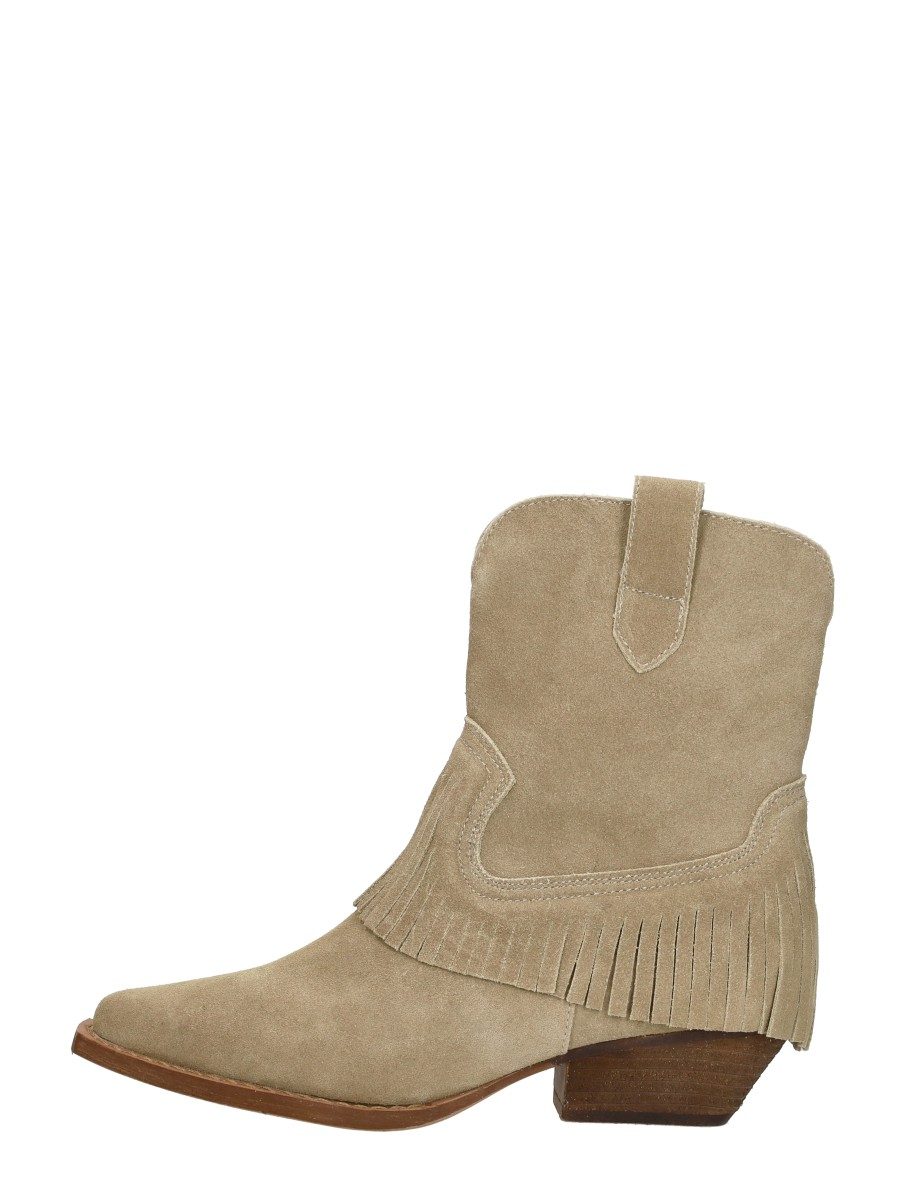 Sub55 - Enkellaarsjes Hak – beige
