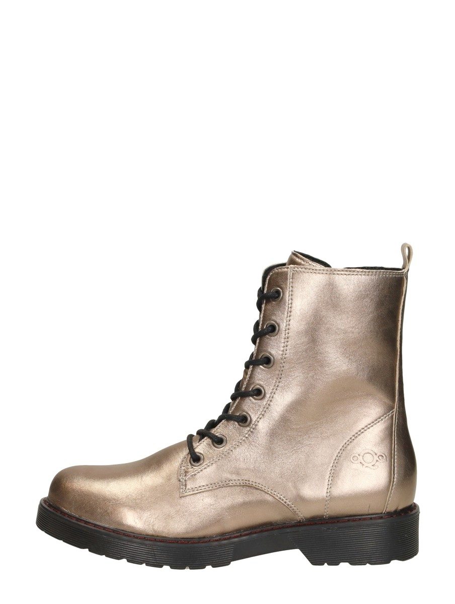 Aqa - Veterschoenen Hoog – goudkleur