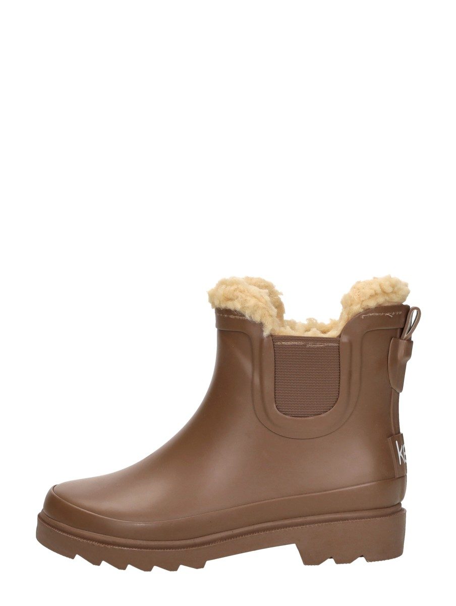 Keq - Chelsea Rainboots Fur – donkerbruin