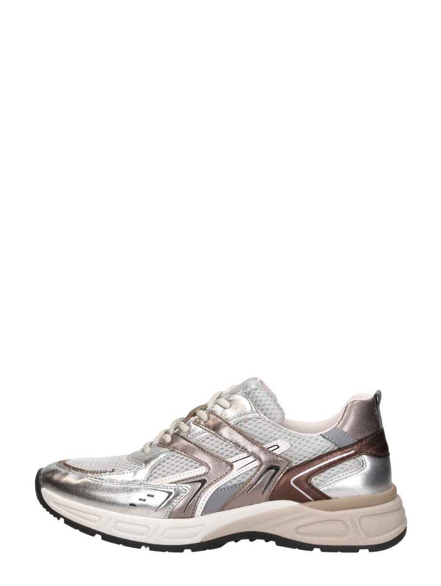 Gabor - Sneakers Laag Zilver – zilverkleur