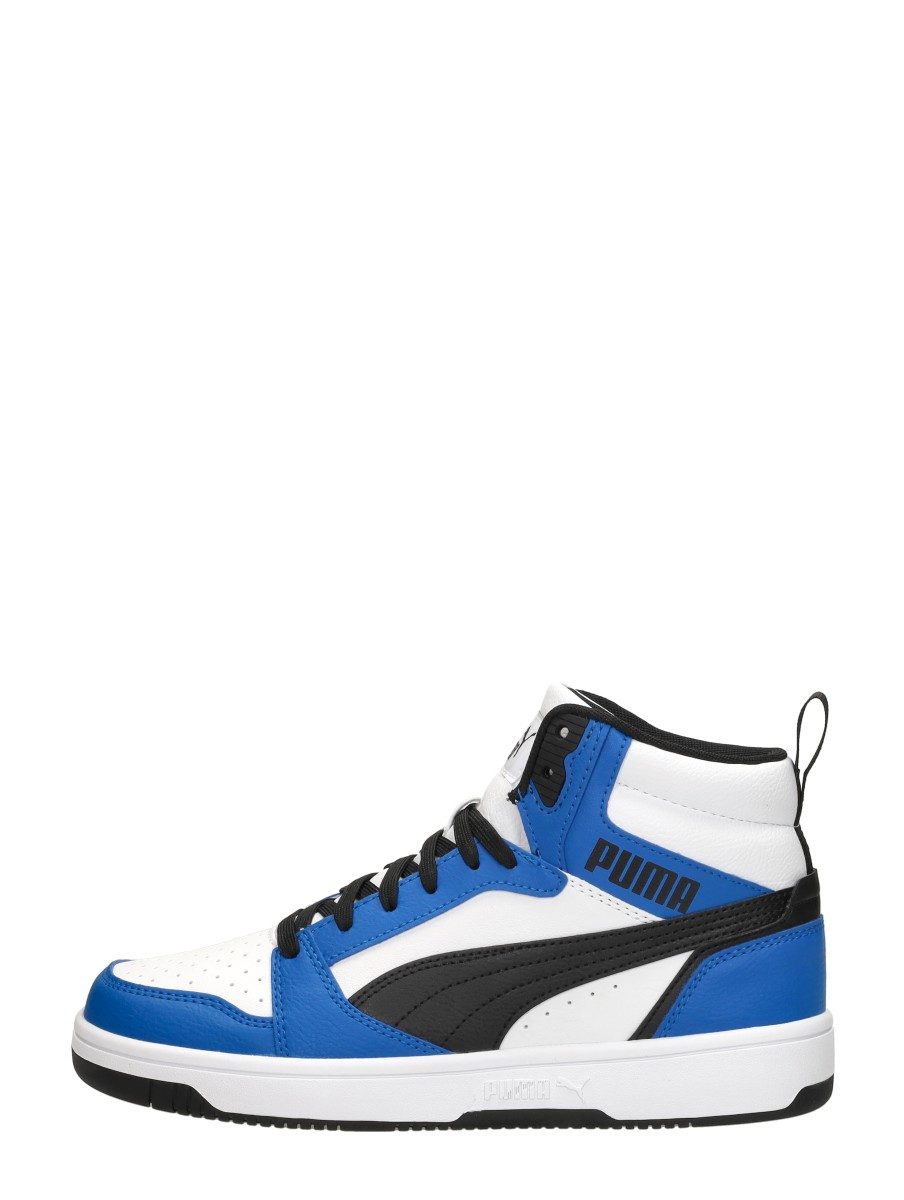 Puma - Puma Rebound V6 Mid Jr – kobalt blauw