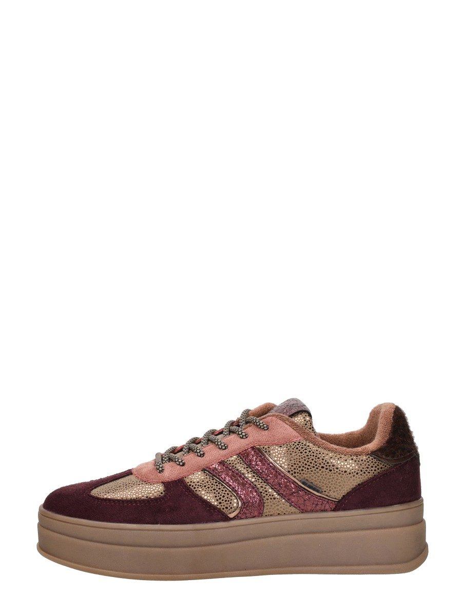 Sub55 - Sneakers Laag – bordeaux