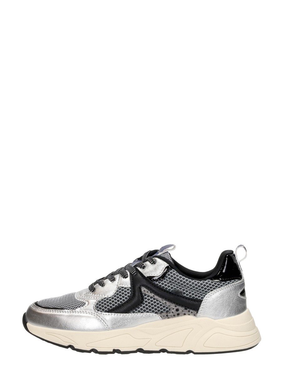 Sub55 - Sneakers Laag Zilver – zilverkleur