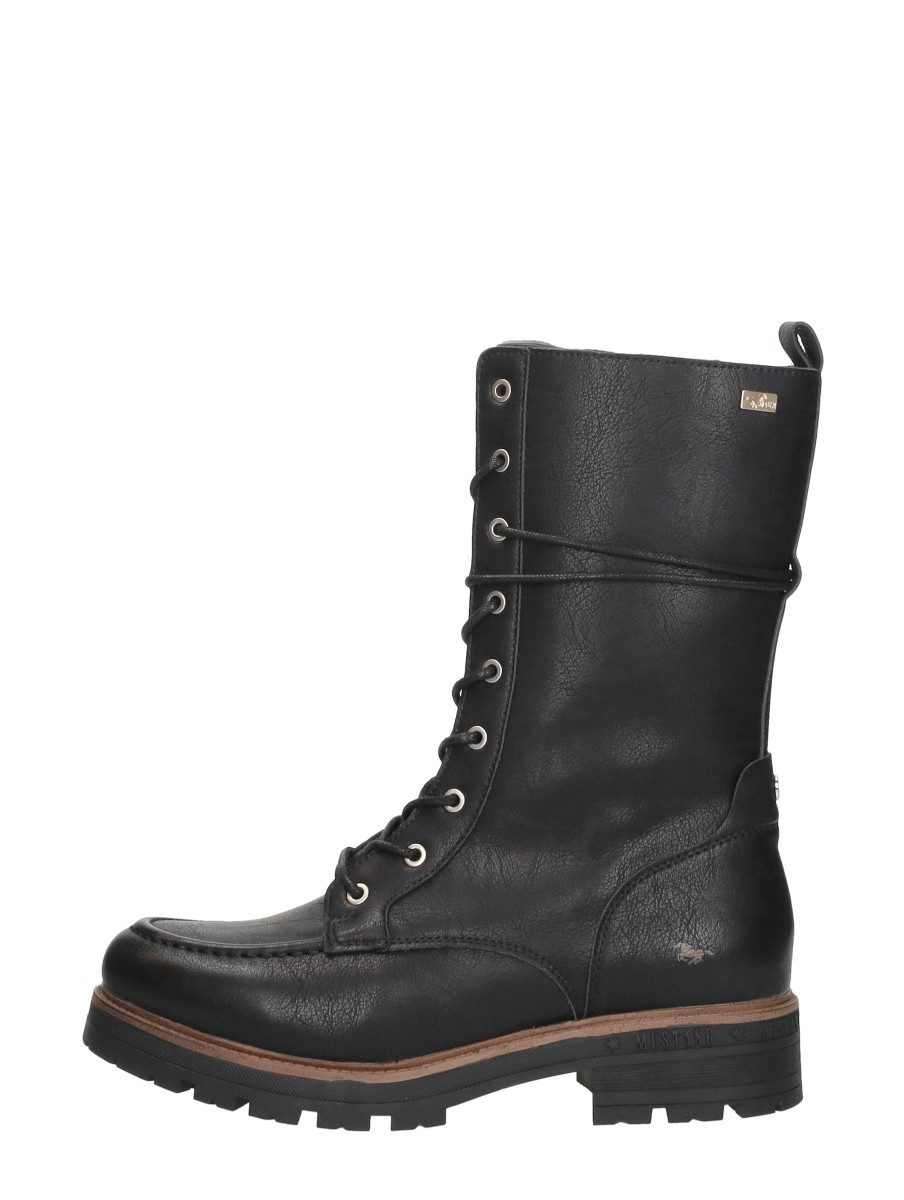 Mustang - Veterschoenen Hoog – zwart
