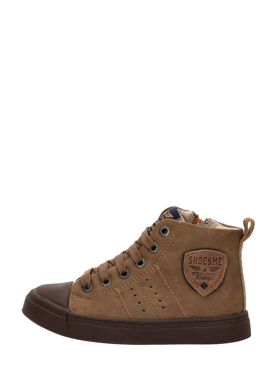 Shoesme - Veterschoenen Hoog – cognac