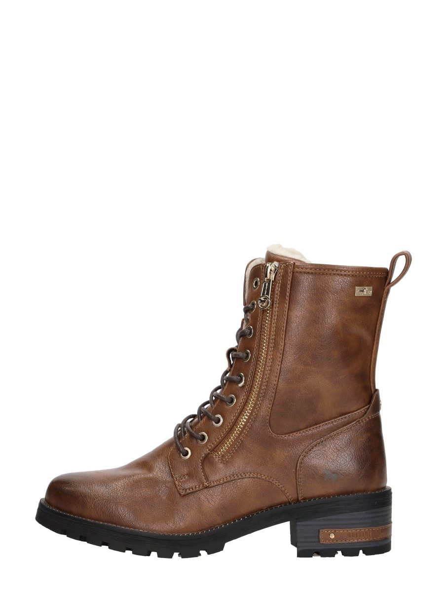 Mustang - Veterschoenen Hoog – cognac