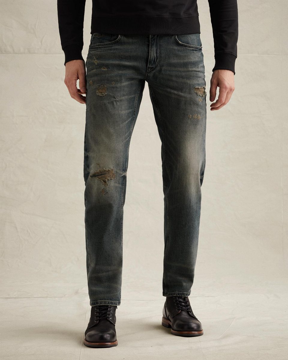 Wingload relaxed fit jeans met destroy- en repair details