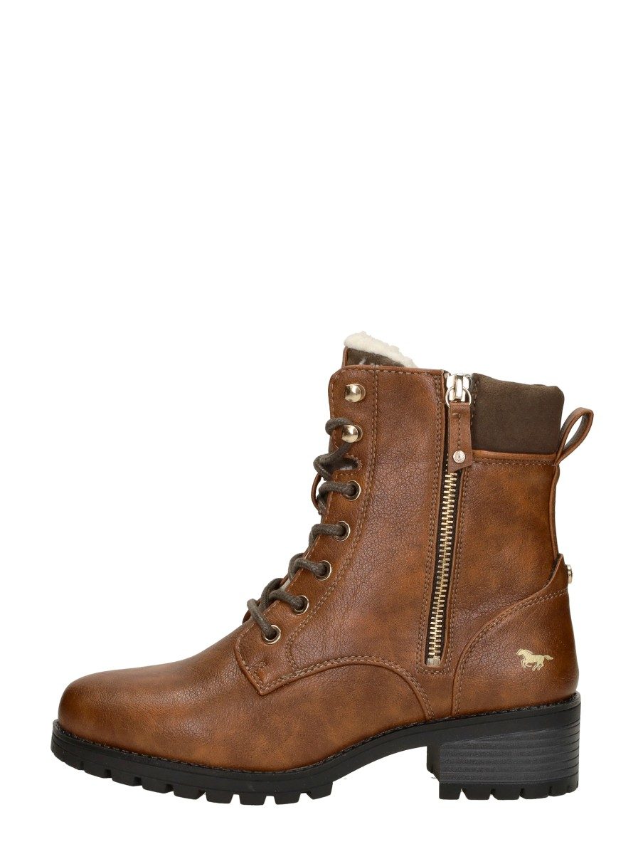 Mustang - Veterschoenen Hoog – cognac