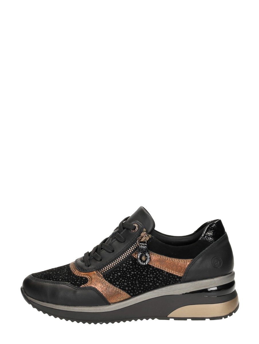 Remonte - Veterschoenen Laag – zwart