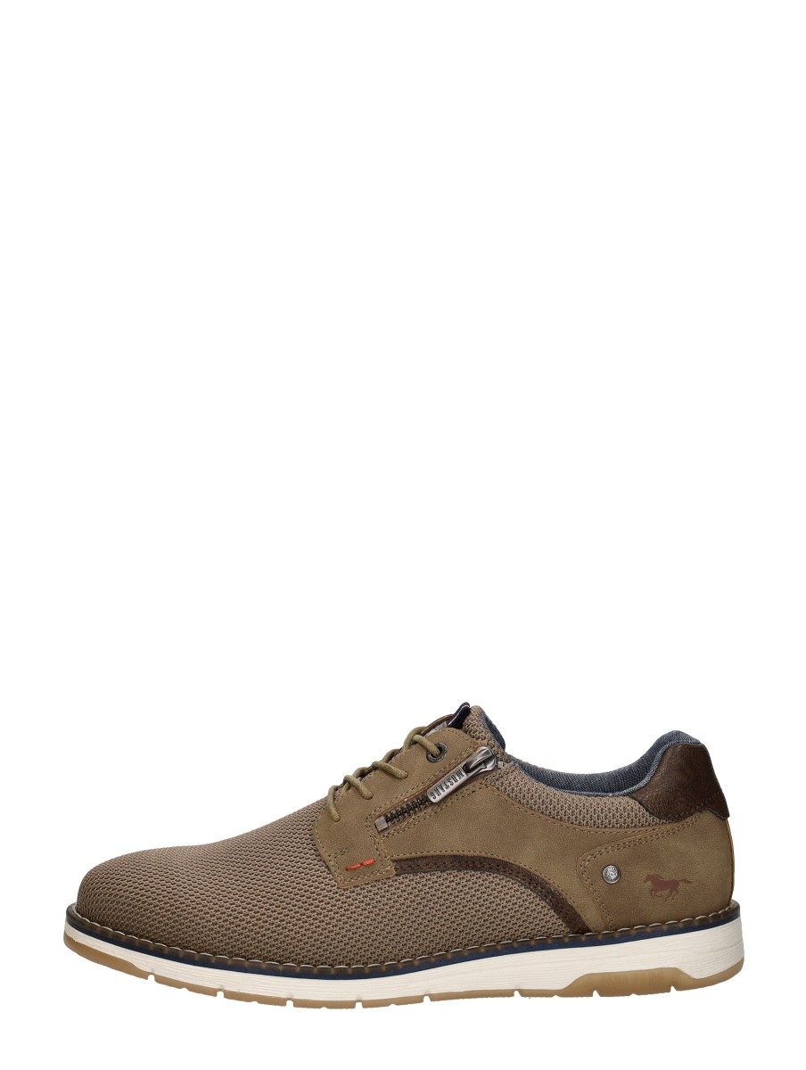 Mustang - Veterschoenen Laag – beige
