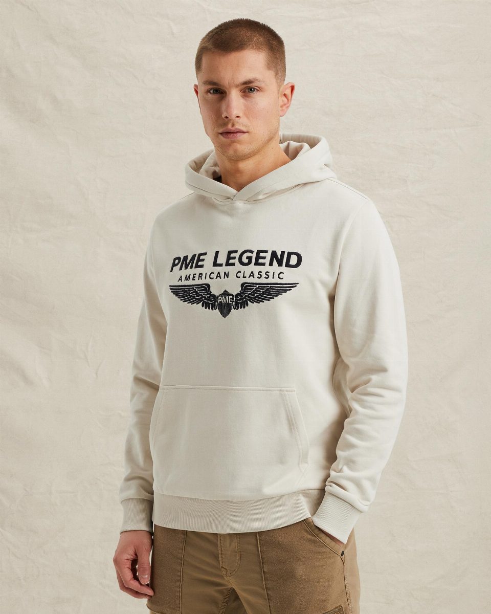 Hoodie met logo – birch