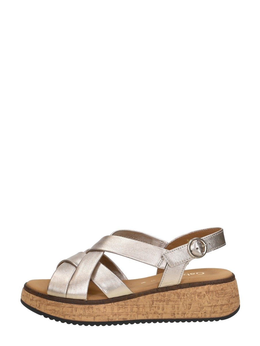 Gabor - Sandalen Plat – goudkleur