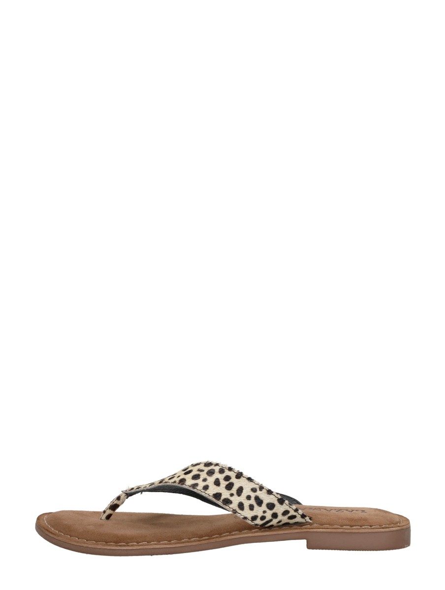 Lazamani - Dames Slippers – gebroken wit