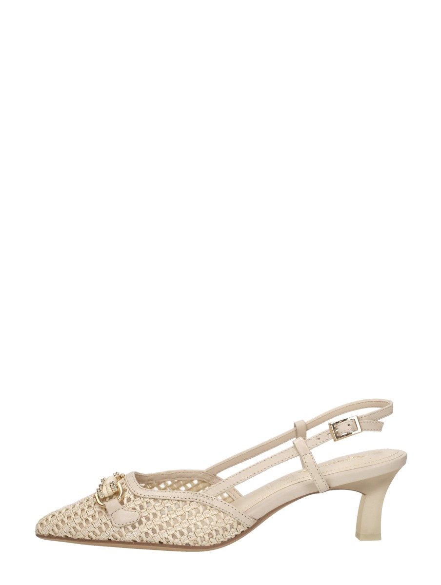Tamaris - Slingbacks – gebroken wit