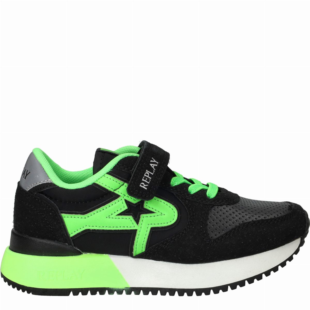 Replay Fiber JR 7 Sneakers  Zwart