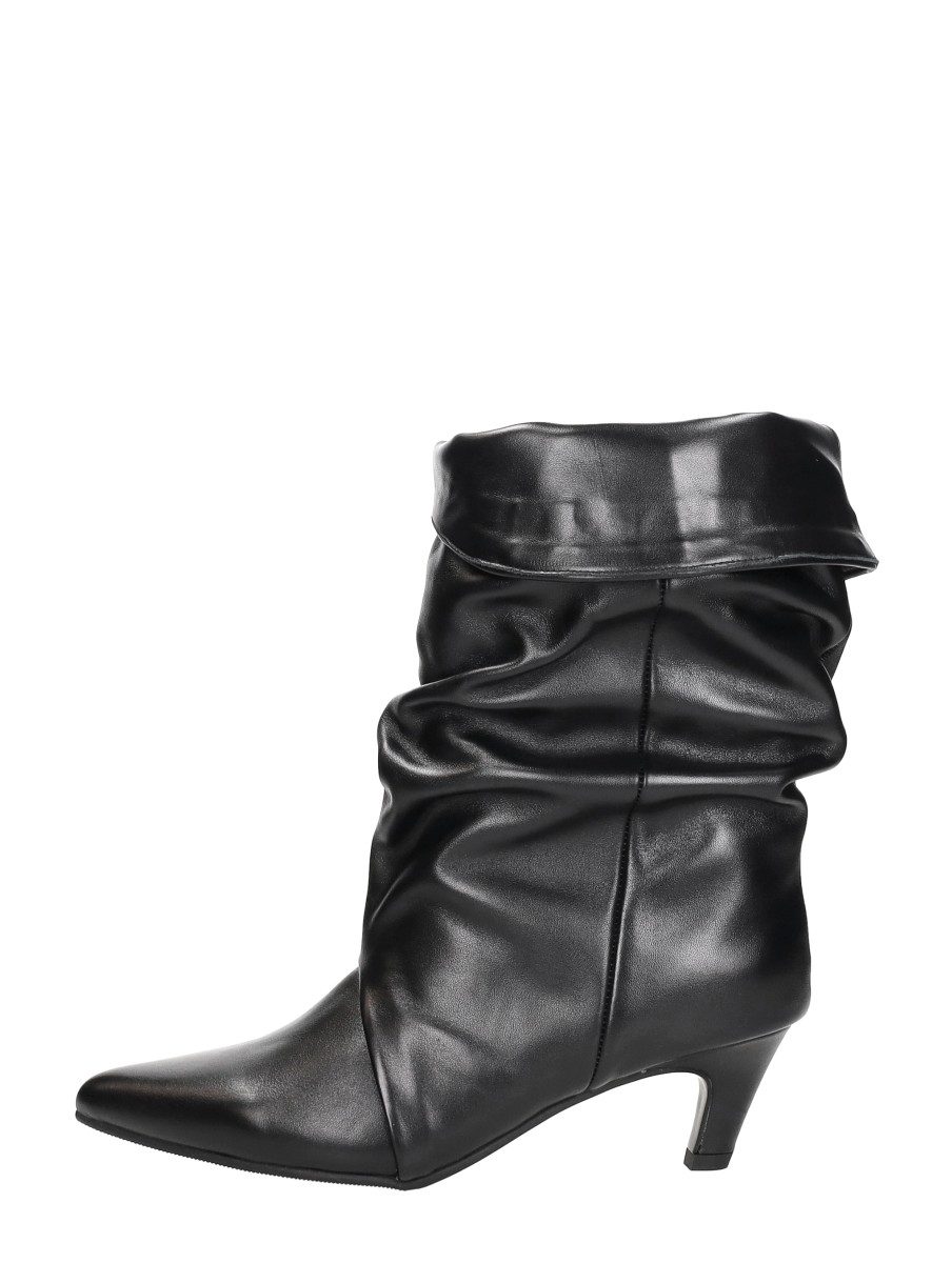 Shoecolate - Enkellaarsjes Hak – zwart