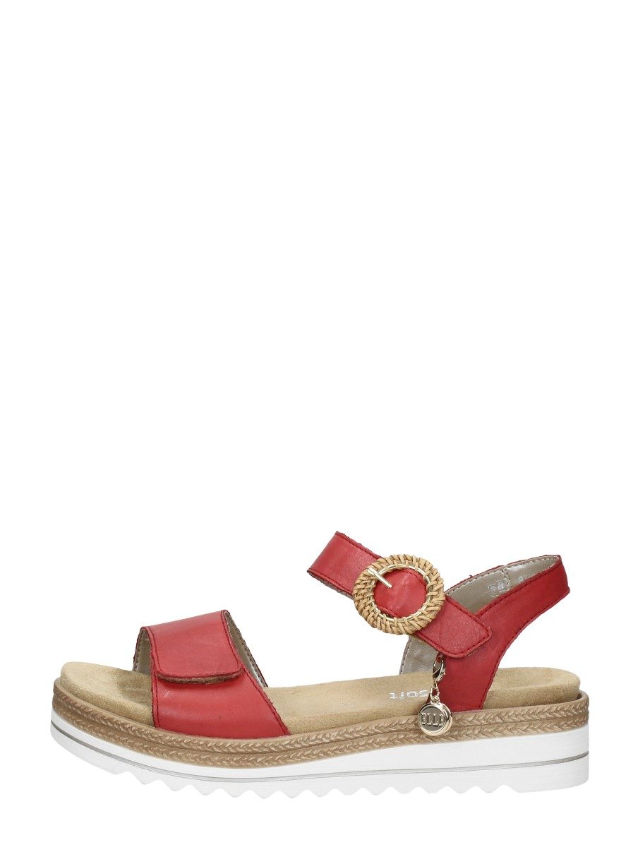 Remonte - Sandalen Plat – rood