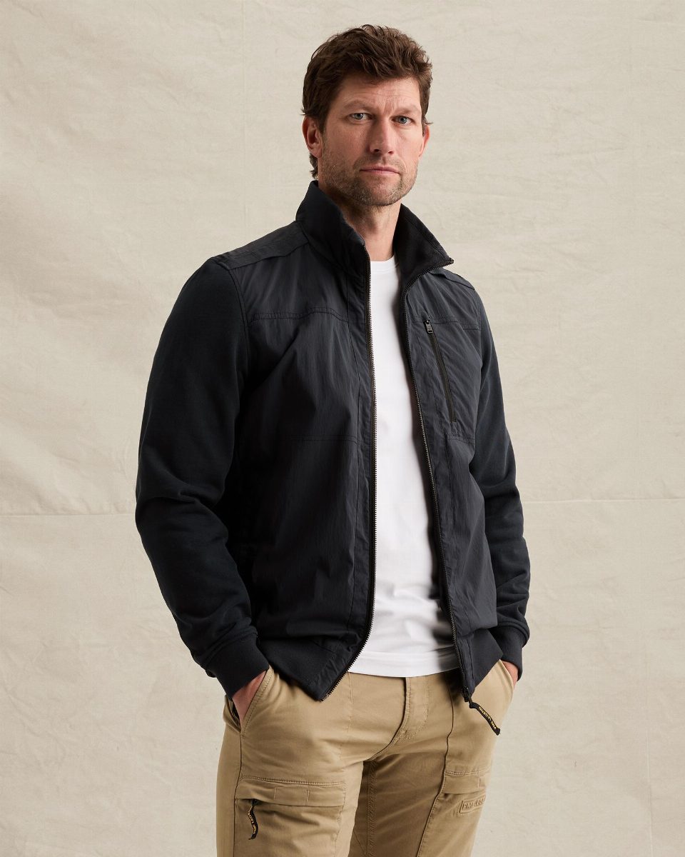 Hybrid jacket met ritssluiting en zijzakken – salute