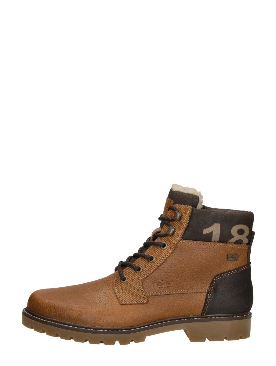 Rieker - Veterschoenen Hoog – cognac