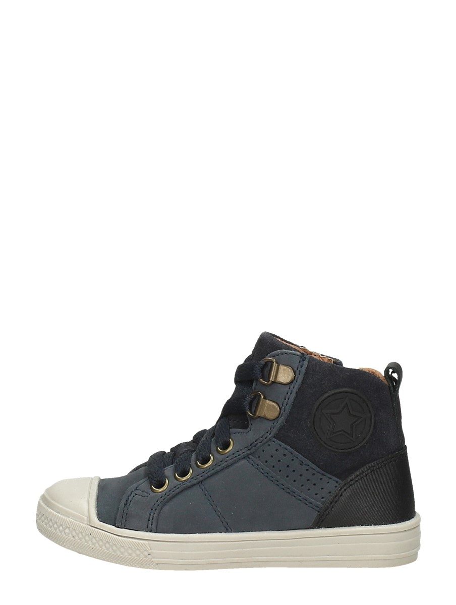 Keq - Veterschoenen Hoog – blauw