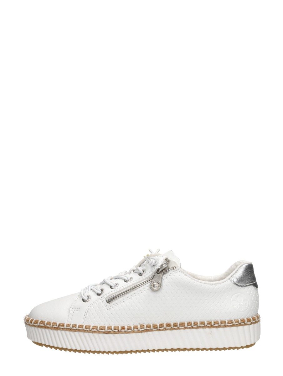 Rieker - Veterschoenen Laag – wit