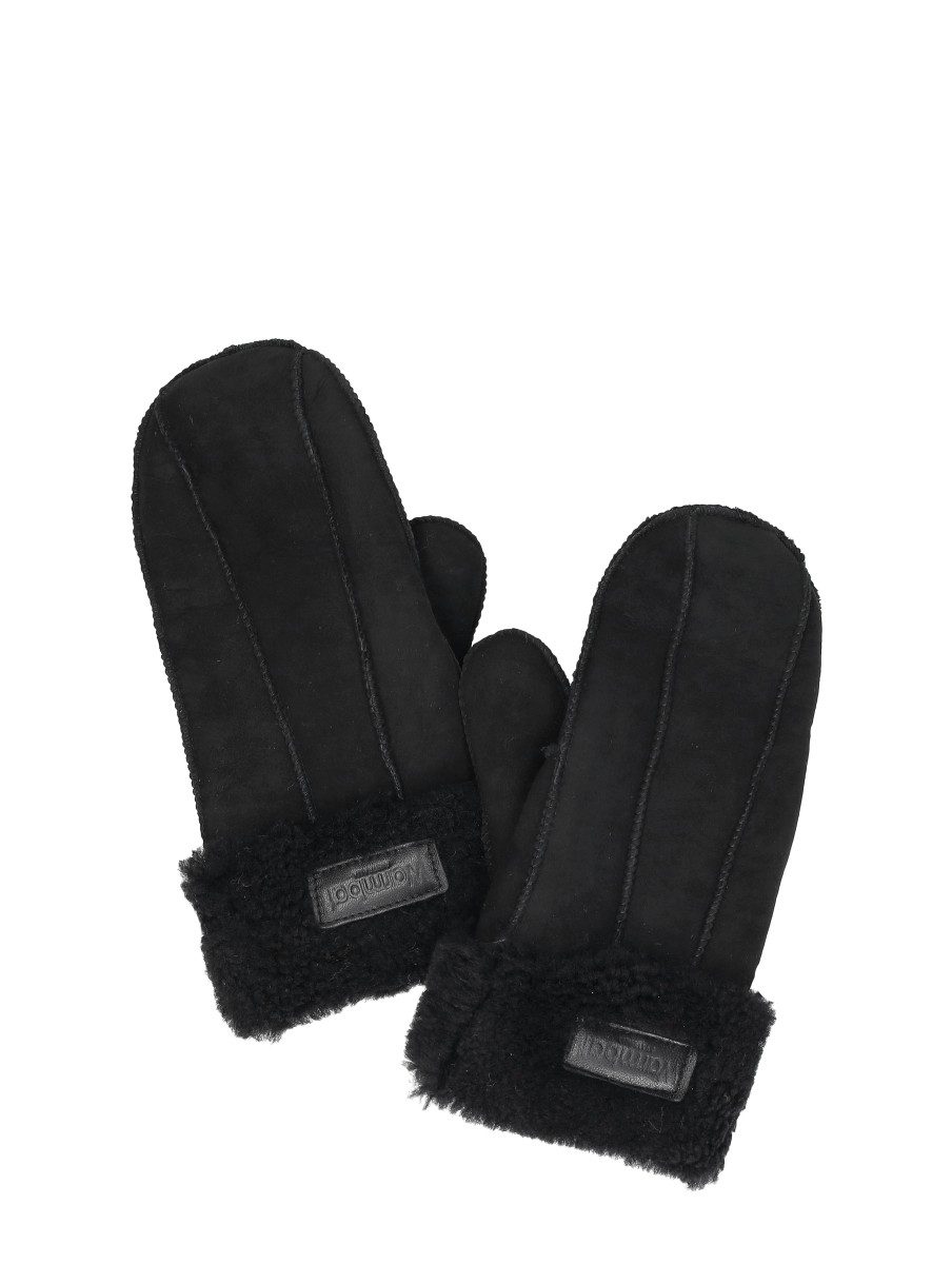 Warmbat - Mitten Lammy Patchwork – zwart
