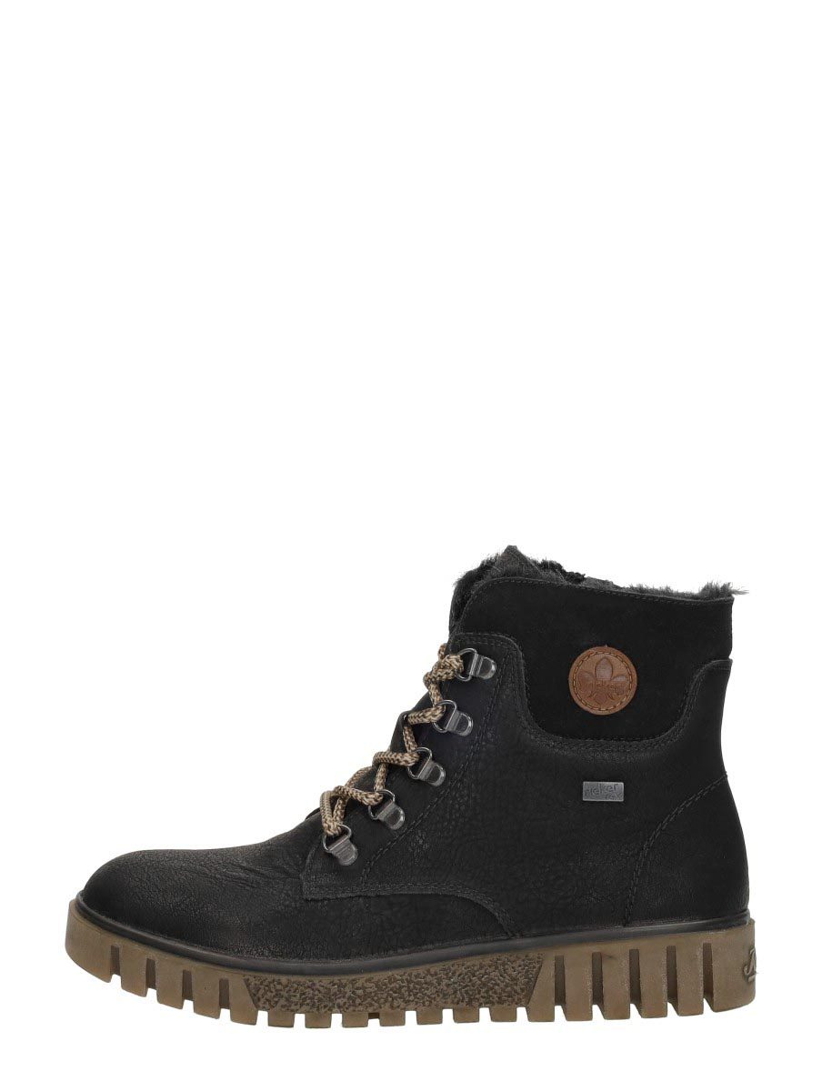 Rieker - Veterschoenen Hoog – zwart