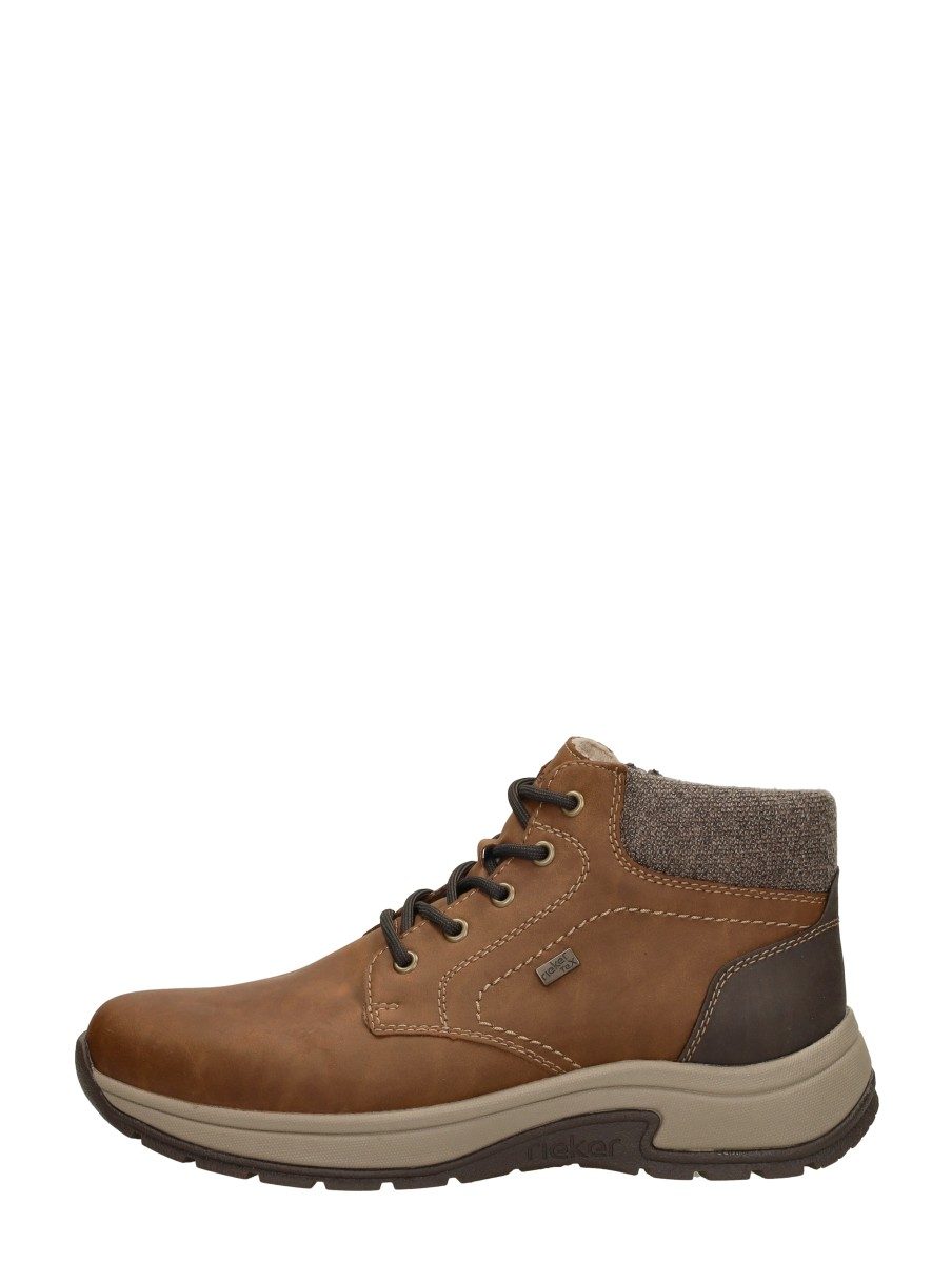 Rieker - Veterschoenen Hoog – cognac