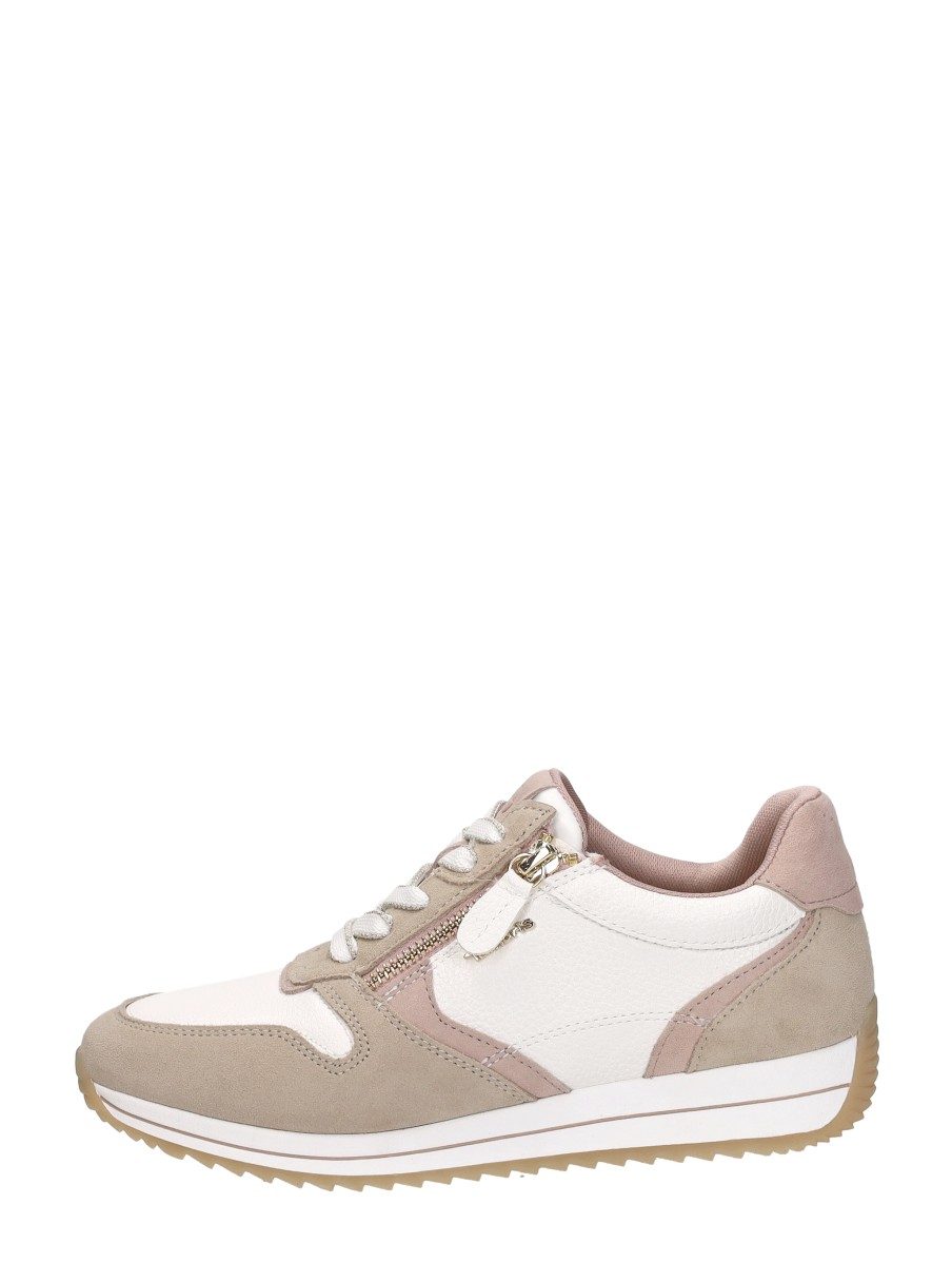 Tamaris Wide Fit - Veterschoenen Laag – beige