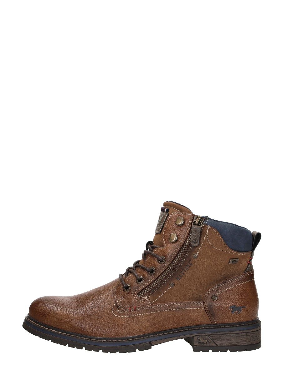 Mustang - Veterschoenen Hoog – cognac