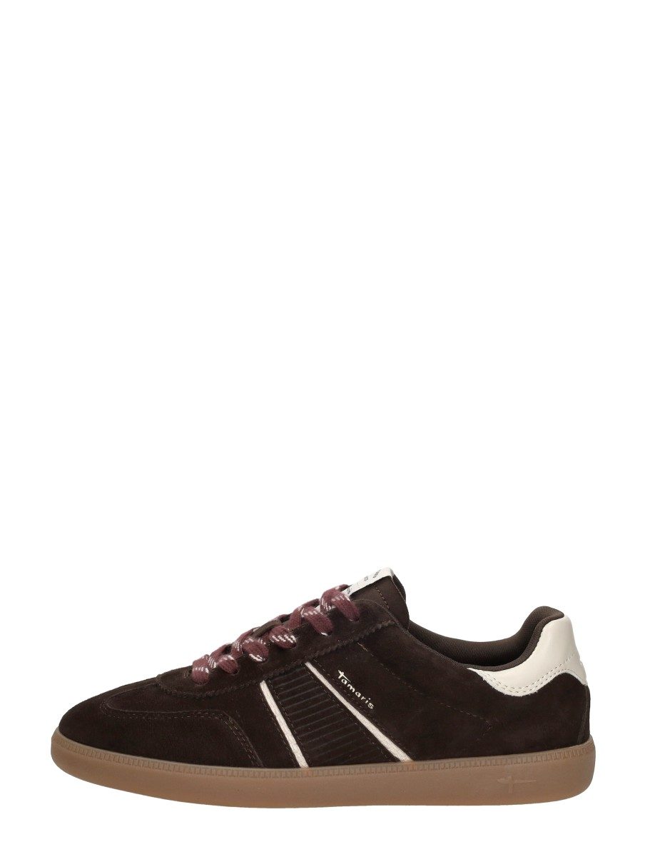 Tamaris - Sneakers Laag – donkerbruin