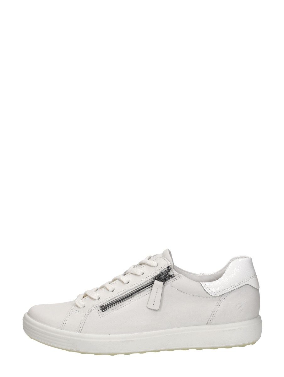 ECCO - Soft 7 Side Zip Lace – wit