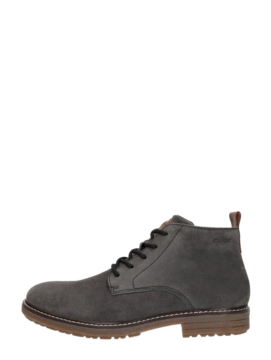 Rieker - Veterschoenen Hoog – donkergrijs