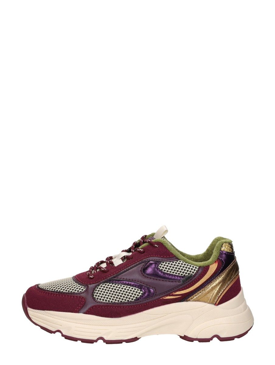 Sub55 - Sneakers Laag – bordeaux