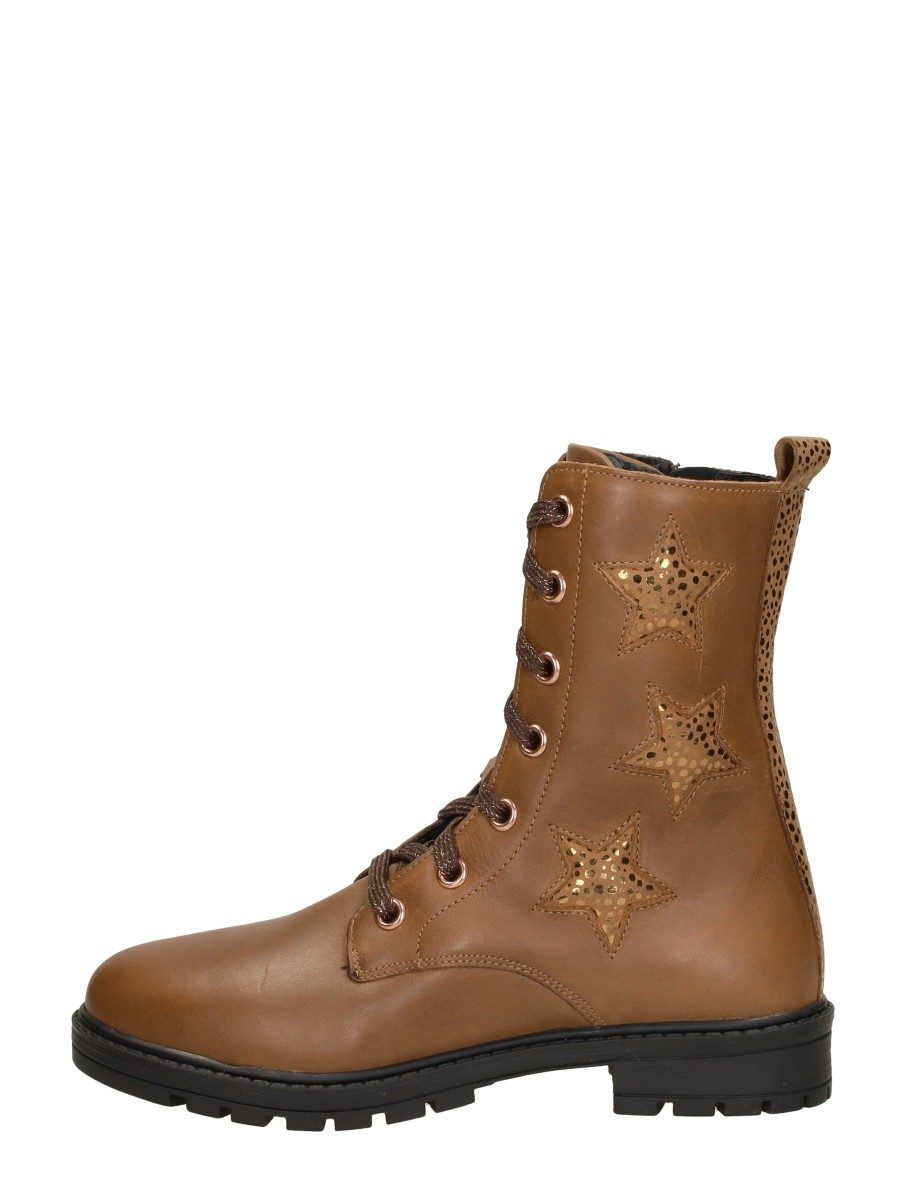 Keq - Veterschoen Hoog – cognac