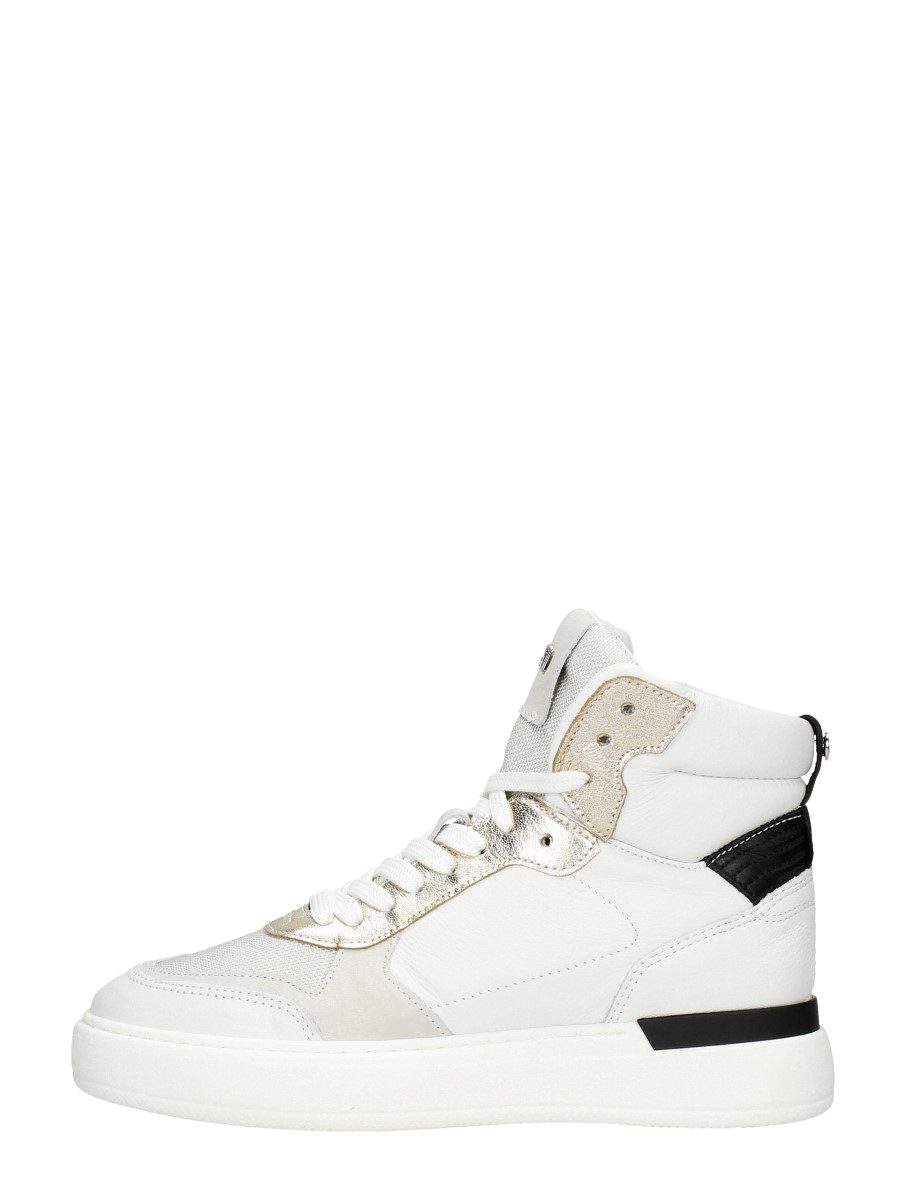 Red Rag - Women High Top Sneaker – wit