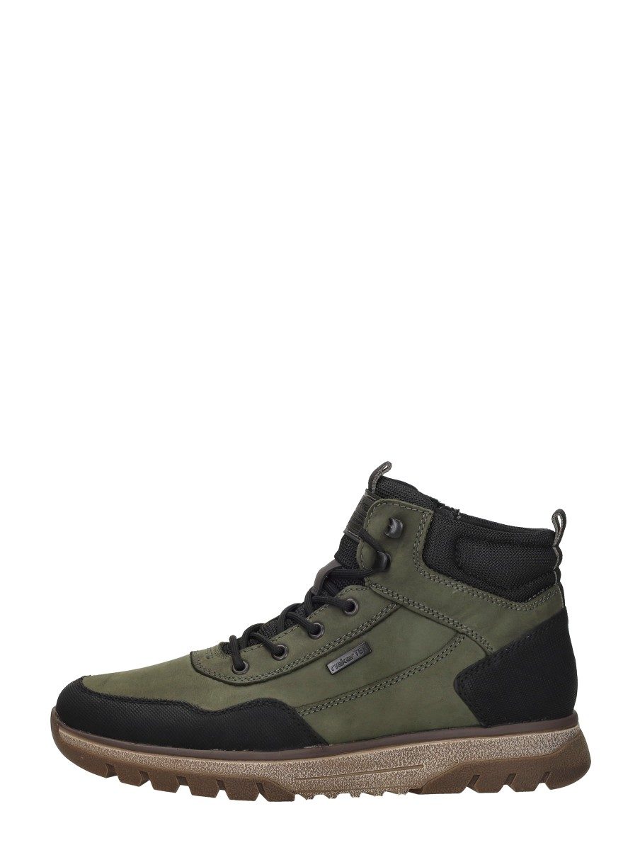 Rieker - Veterschoenen Hoog – groen