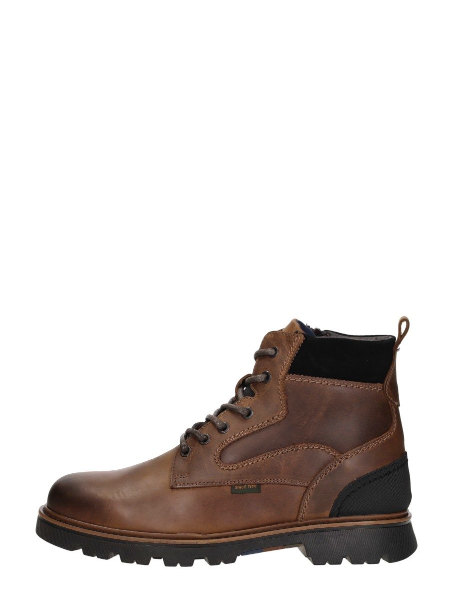 Sub55 - Veterschoenen Hoog – cognac