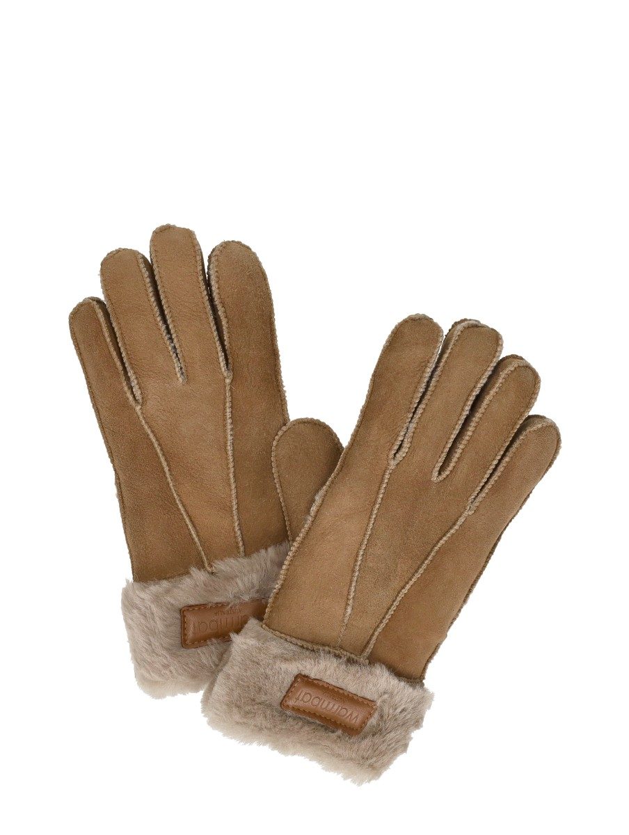 Warmbat - Glove Lammy Patchwork – taupe