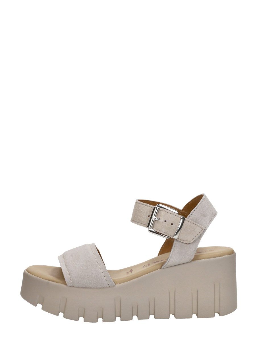 Tamaris - Sandalen Plat – taupe