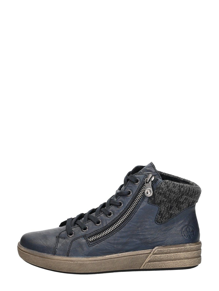 Rieker - Veterschoenen Hoog – blauw