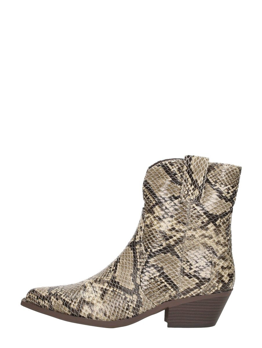 Sub55 - Enkellaarsjes Hak – beige