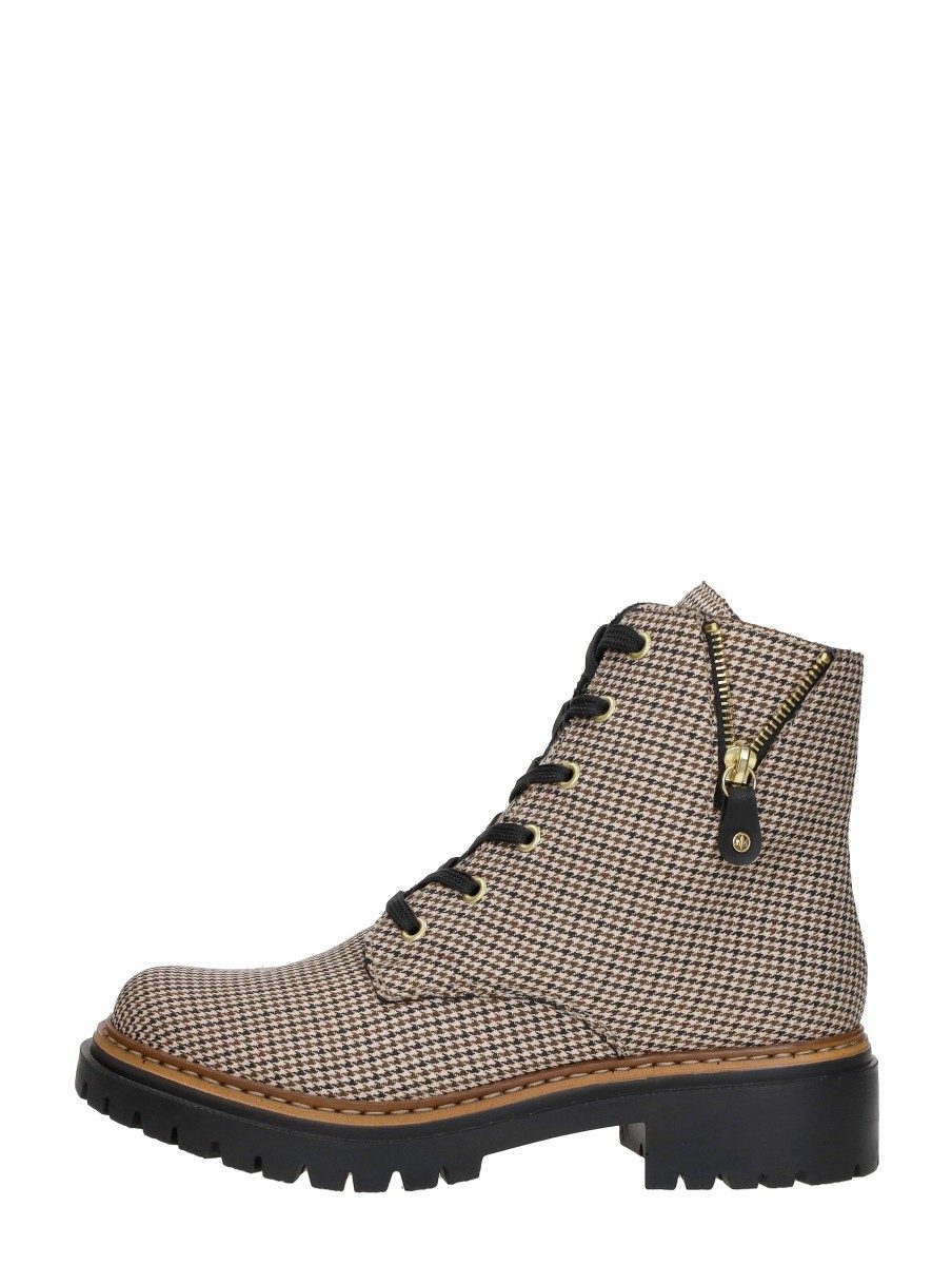 Rieker - Veterschoenen Hoog – beige