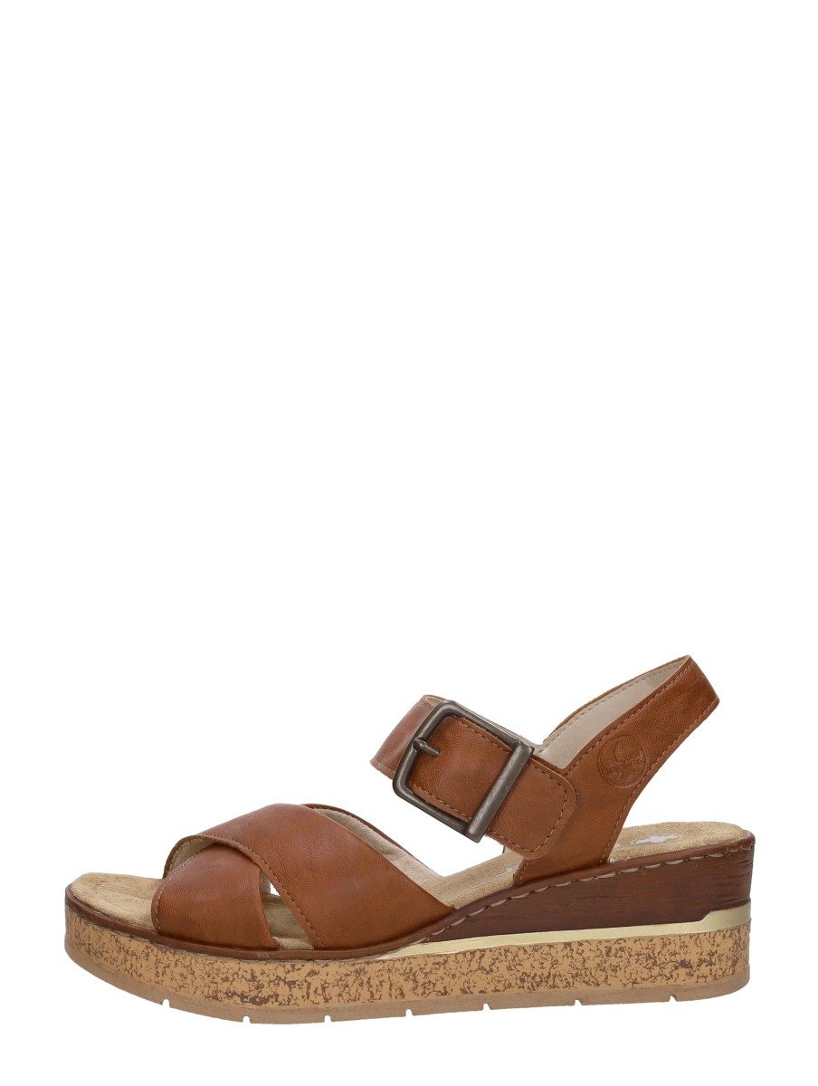 Rieker - Sandalen Hak – cognac