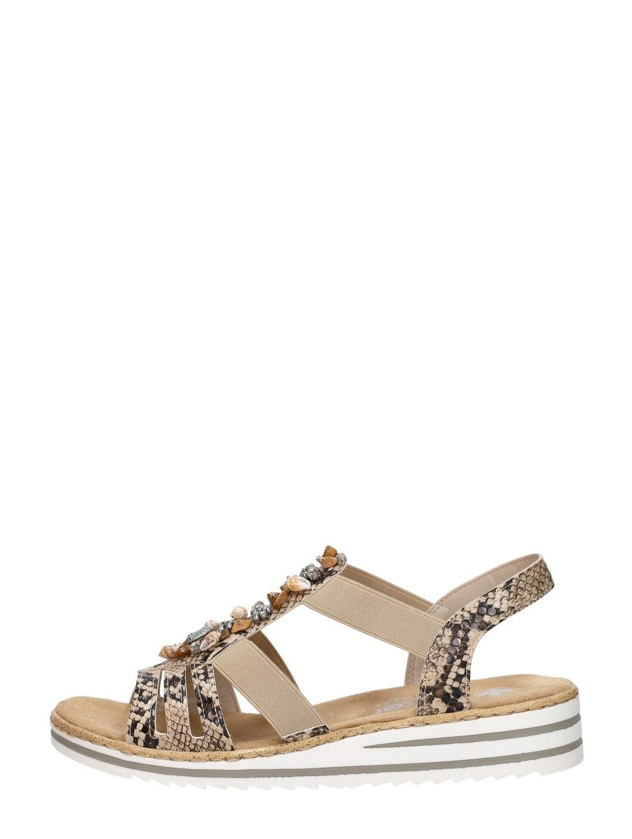 Rieker - Sandalen Plat – beige